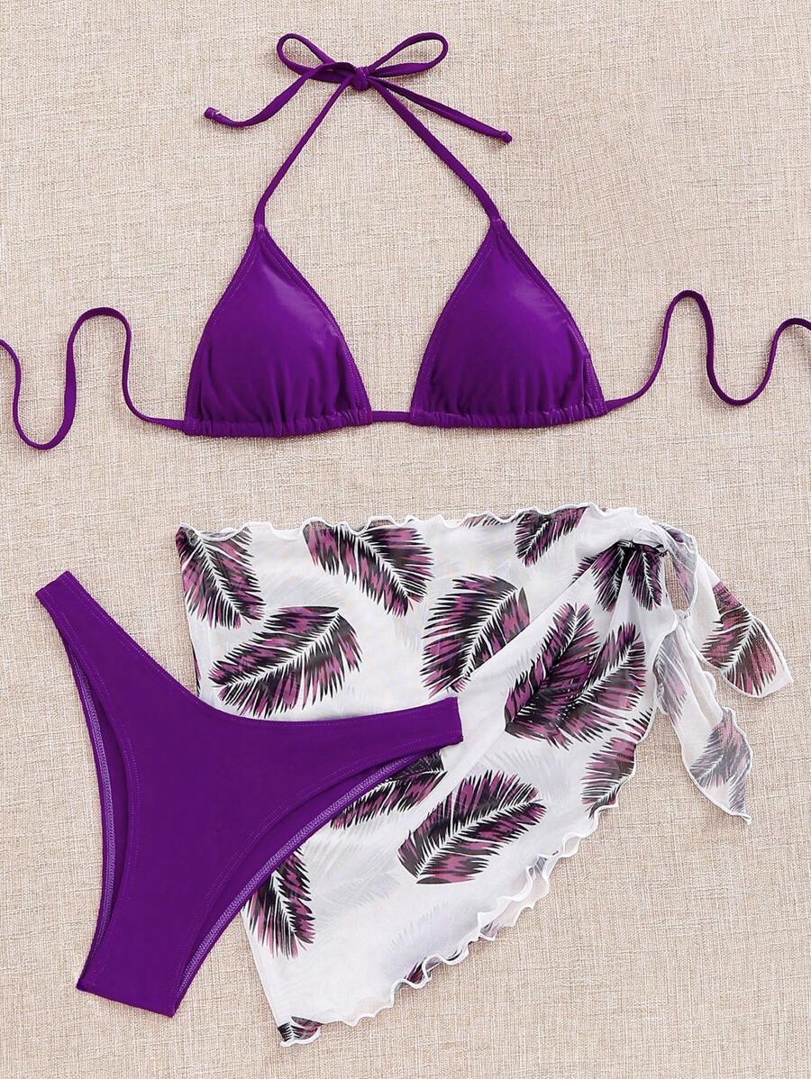Biquíni Purple Breeze 3 Peças