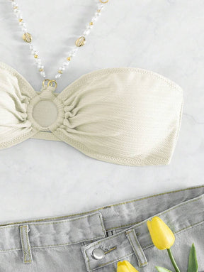 Biquíni Flor de Pêssego