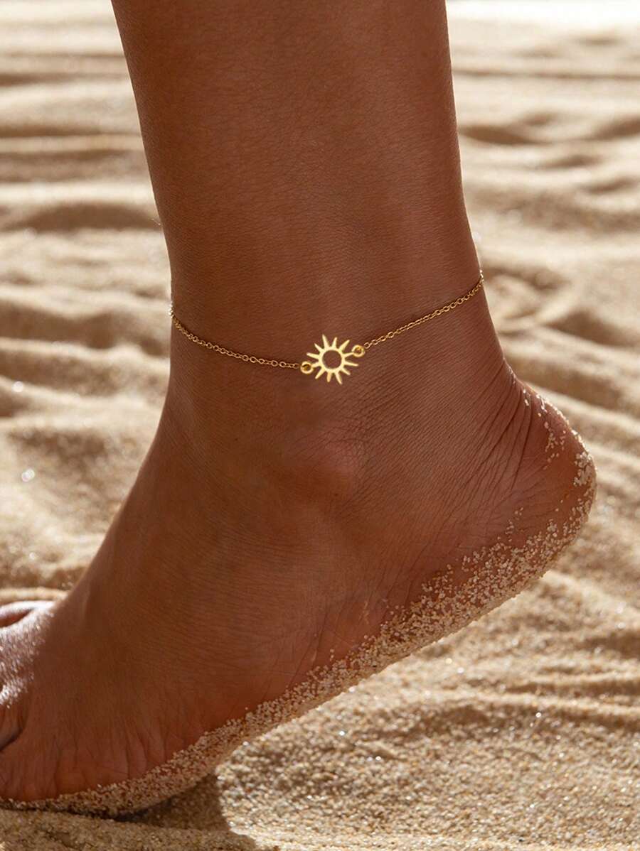 Tornozeleira SOL Ajustável de Aço Inoxidável