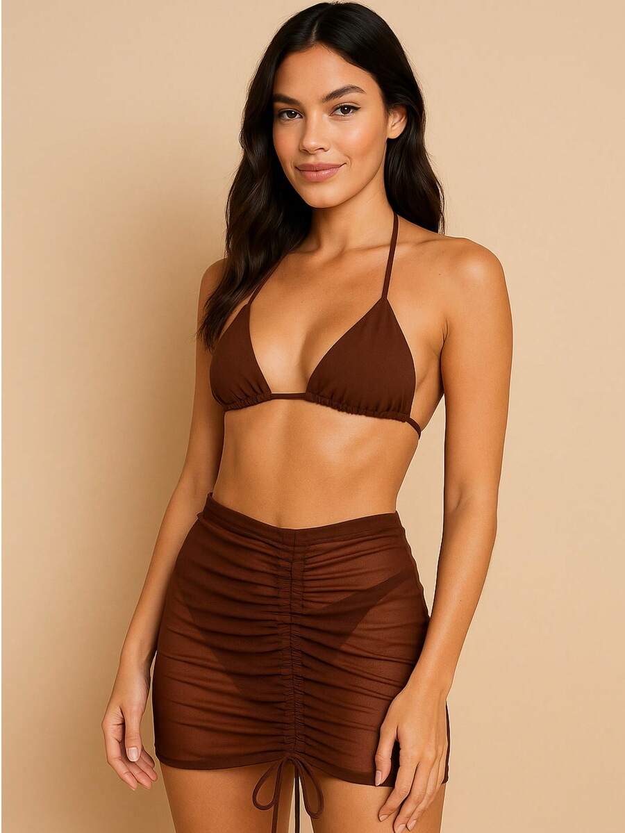 Biquíni Mesh Chic 3 Peças